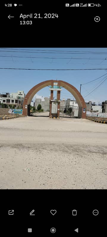 HANSA SOCIETY SCHEME-33 120 SQUARE YARD GROUND PLUS 1 BRAND NEW HOUSE ON 40FT ROAD LEASED