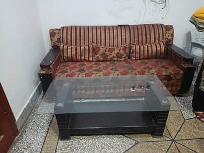 Used sofa set for sale + tables