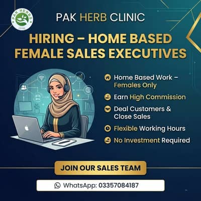 Home Based Female Sales Executive Required