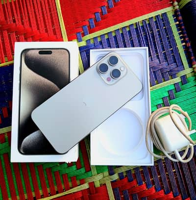 iphone 15 pro max for sell 10/10 condition WhatsApp 03324005199