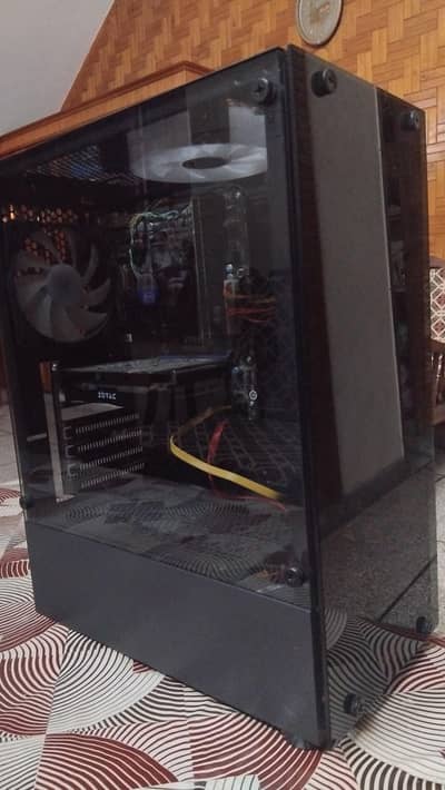 PC for sale with rgb lights 16gb ram 128gb ssd 500gb hard drive