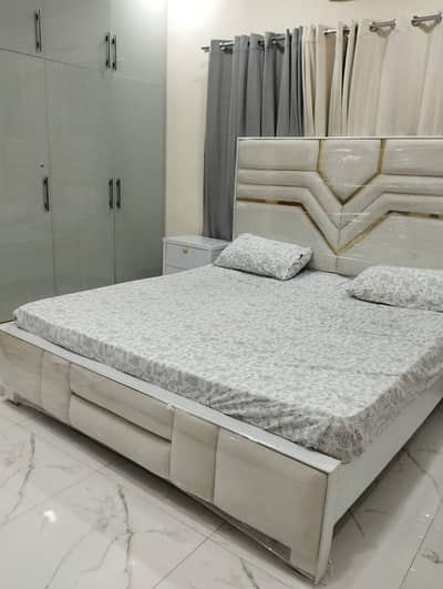 Complete Bedroom Set for Sale! - Bed, Dressing Table, and Side Table