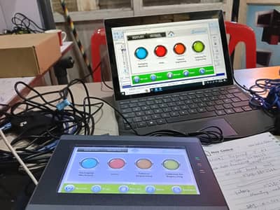 all types of PLC programming, HMI and PLC, signal convertor, RS485