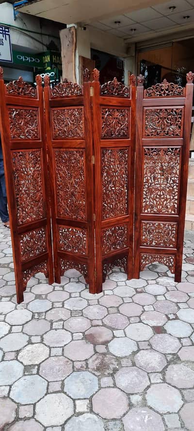 Hand Carved Wooden Room Divider / Wooden Parda – Premium Quality