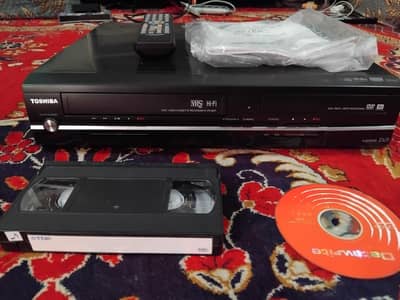 Toshiba vcr and dvd recorder original remote vcr cassette convert to