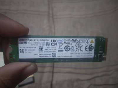 512gb  ssd pulled 670 series Intel
