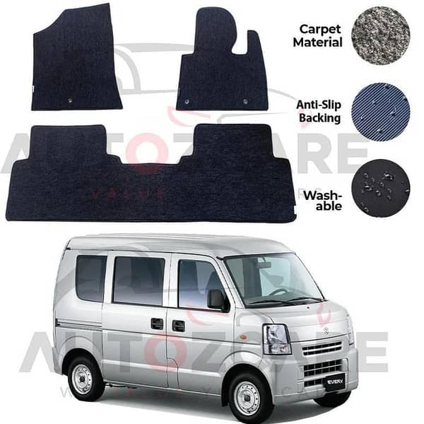 Suzuki Every Genuine Fitting Carpet Floor Mat 2PCS - Model 2006-2015