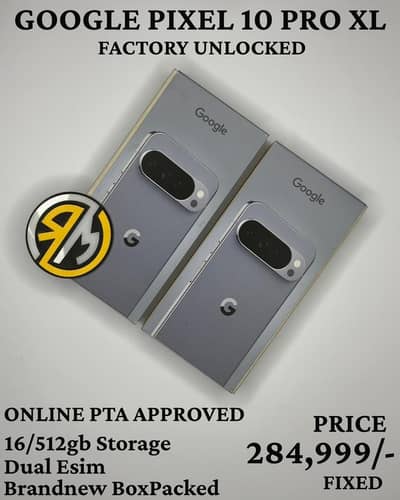 Google Pixel 10Pro XL 512gb. PTA Approved