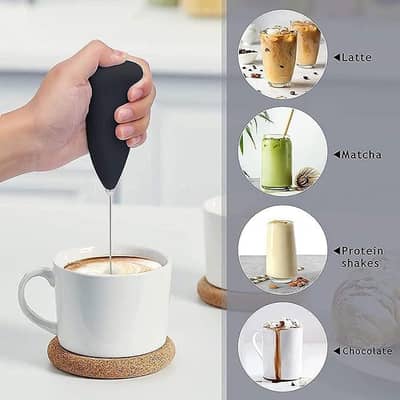 Electric Handheld Milk Frother – Rechargeable & Powerful