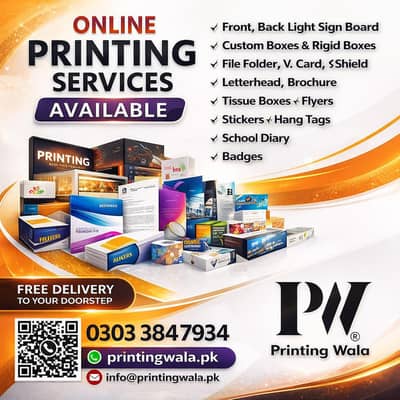 Professional Printing Services in Karachi | Panaflex, 3D Sign board