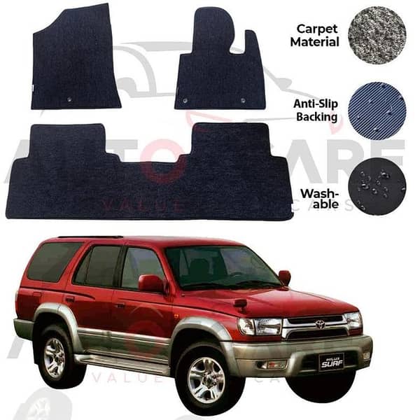 Toyota Hilux Surf Genuine Fitting Carpet Floor Mat 3PCS - Model 1997-2002