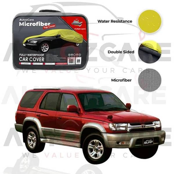 Toyota Hilux Surf Microfiber Car Top Cover - Model 1997-2002