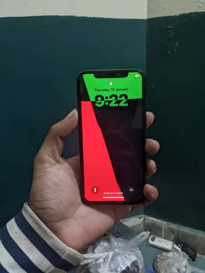 iphone x (256gb)-color black-non pta-condition 9-pnl change