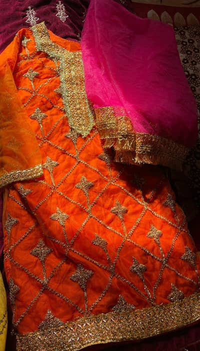 most beautiful mehandi dress with sharara