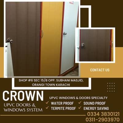 solid doors/bathroom doors/PVC window/PVC Door/office doors in karachi
