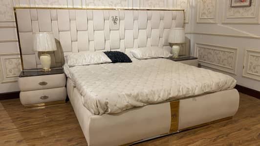 Italian company made Bed with side tables