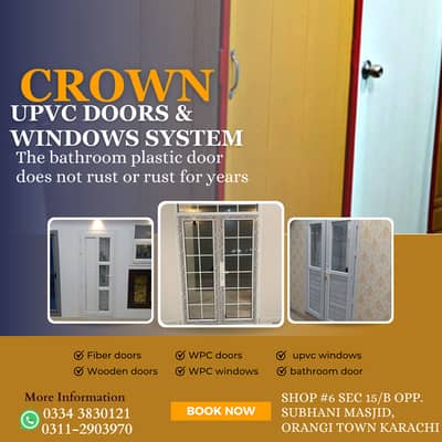 solid doors/bathroom doors/PVC window/PVC Door/office doors in karachi