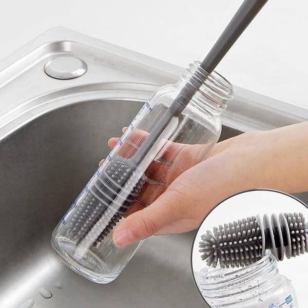 Long Handle Silicone Bottle Cleaning Brush