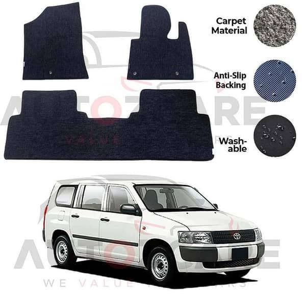 Toyota Probox Genuine Fitting Carpet Floor Mat 3PCS - Model 2002-2018