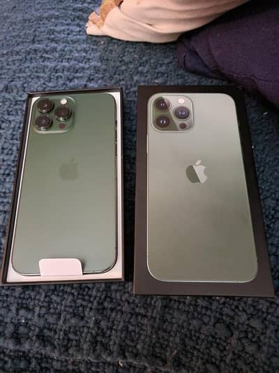 Iphone 13 pro max Green non pta used with box