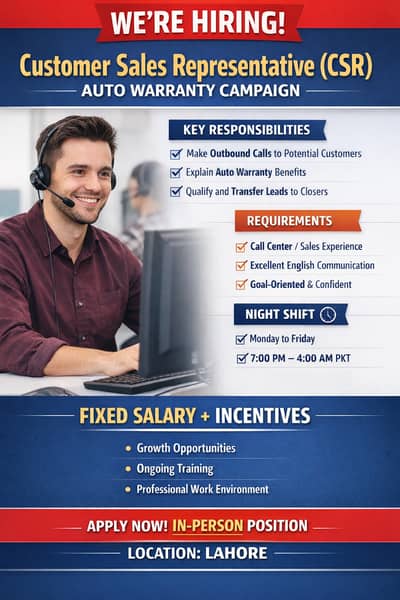 Customer Sales Representative