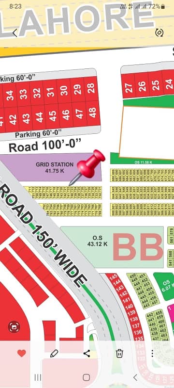 LDA city lahore BB block 5-Marla plot Available for sele Near 150ft Road Near Ring Road