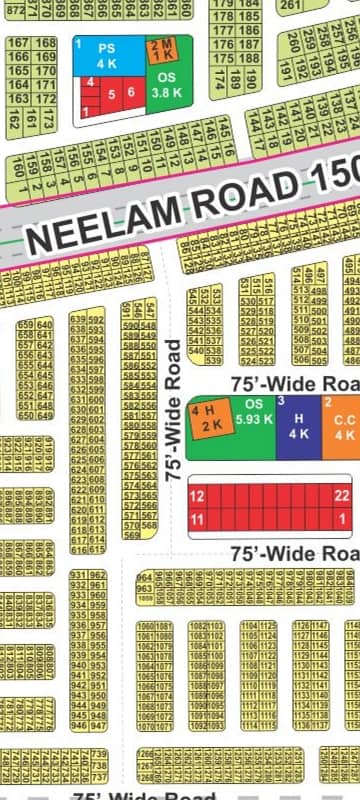 LDA City Lahore J block 5 Marla plot for sale on 75 ft road facing park commercial hot location plot