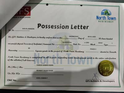 North Town Residency  west Open  80sqr feet