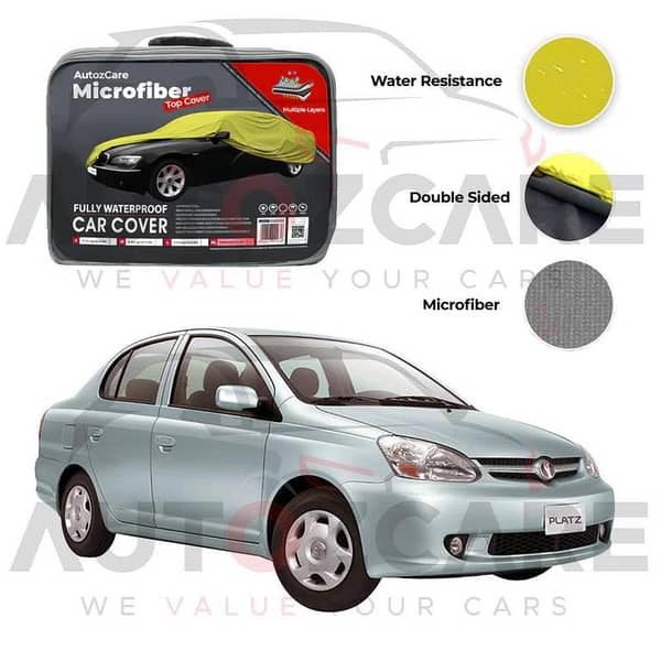 Toyota Platz Microfiber Car Top Cover - Model 1999-2005
