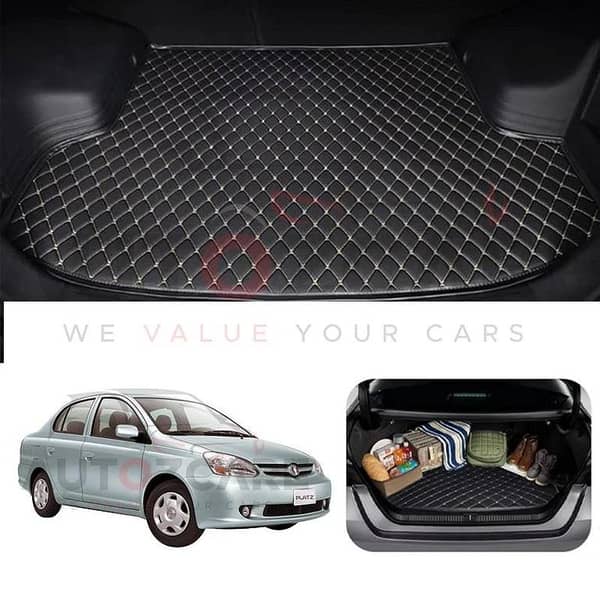 Toyota Platz 7D Custom Car Trunk Mat - Model 1999-2005