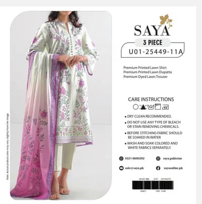 SAYA LAWN 3pc