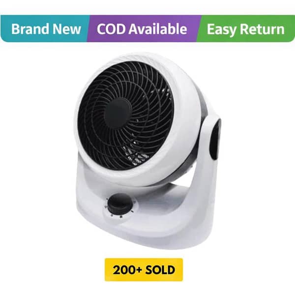 2-in-1 Portable Space Fan Heater and Air Circulator for All Seasons with Auto Shut-Off and Overheat Protection