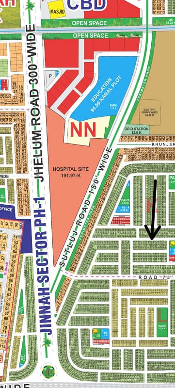 10 Marla Plot On Ground Near 10feet Or 300Feet Road Plot For Sale All Dues Clear Possession Soon