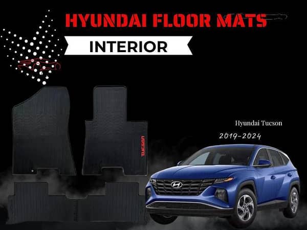 2019–2024 HYUNDAI TUCSON | Full-Fitting Premium Rubber Car Mats | All-Weather Floor Protection