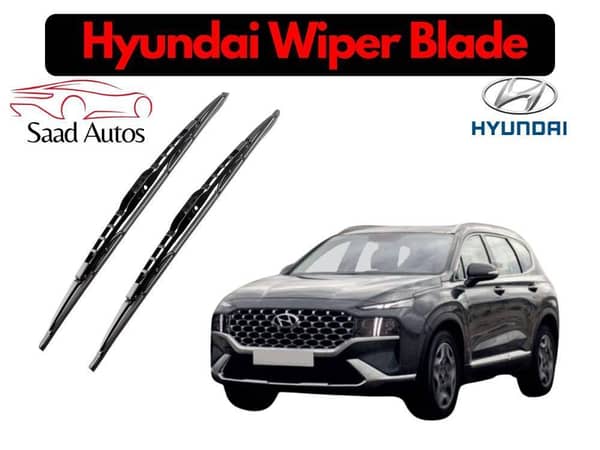 Hyundai Santa Fe 2021–2024 Soft Rubber Wiper Blade – Silent and Streak-Free Performance