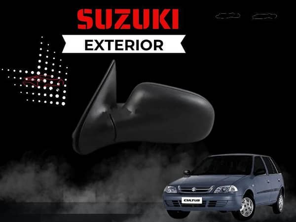 Suzuki Cultus 2007–2016 Left Side Door Mirror (LH) - Quality Replacement Accessory