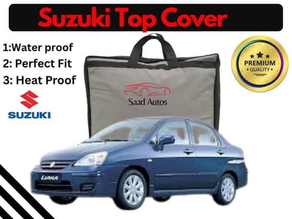 Suzuki Liana 2006-2014 Vehicle Cover | Black | Anti-Scratch | Parachute Material | Heat and Water Resistant