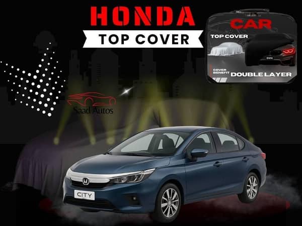 Honda City 2019–2022 Double Layer Waterproof Top Cover - Grey