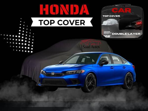 2022 Honda Civic Grey Top Cover | Double Layer & Waterproof Protection | Premium Quality