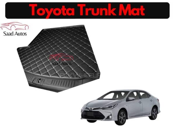 Custom-Fit 7D Trunk Mat for 2014–2021 Toyota Corolla - Durable Black Protection