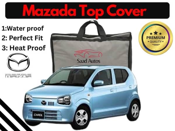 Mazda Carol Car Cover (2014-2024) - Black, Anti-Scratch, Parachute, Heat and Water Resistant