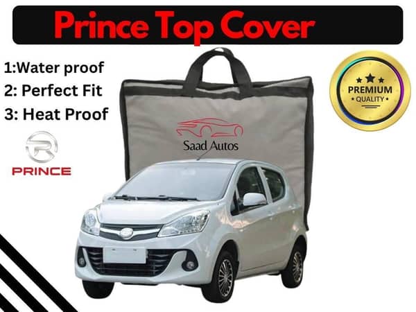 Prince Pearl Top Cover (2020-2024) - Black, Anti-Scratch, Parachute Fabric, Heat and Water Resistant