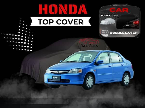 Honda City 2003-2008 Grey Double Layer Waterproof Top Cover