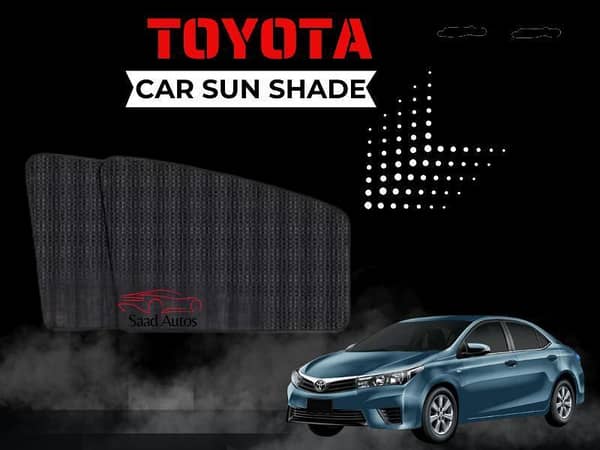 Toyota Corolla 2015–2025 | Foldable Mesh Side Window Shades for UV Protection