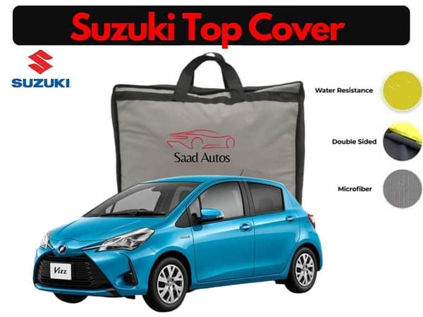 Waterproof Soft Top Cover for Toyota Vitz 2017–2020 with Parachute Rubber Coating