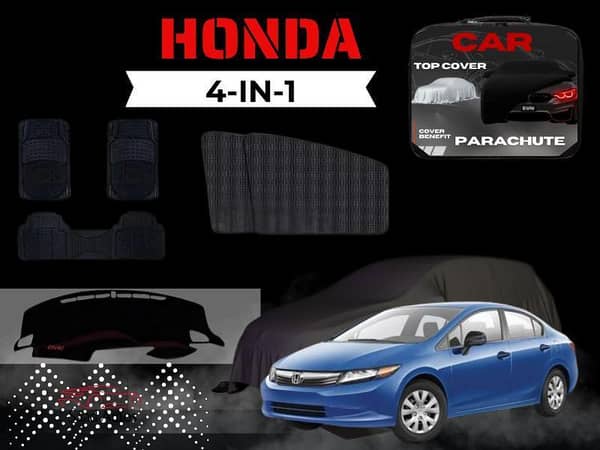 Honda Civic 2012–2016 | Complete Interior & Exterior Protection Kit | 4-in-1 Premium Set