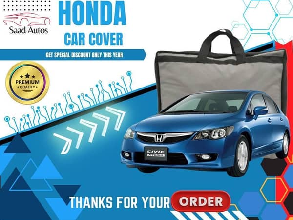 Honda Civic Top Cover (2006-2012) - Grey, Double Layer, Anti-Scratch, Waterproof