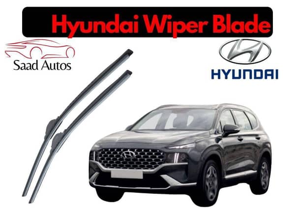 Hyundai Santa Fe 2021–2024 Soft Rubber Wiper Blade | Clear Visibility | Quiet and All-Weather Performance