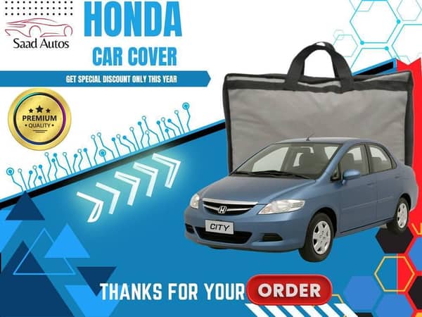 Honda City 2003-2008 Grey Top Cover - Double Layer, Anti-Scratch, Water Resistant
