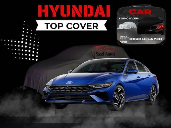Hyundai Elantra 2018-2024 Double Layer Car Top Cover - Waterproof and Scratch Resistant